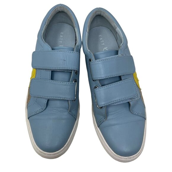 Katy Perry The Mollie Women's Strap Sneakers Shoes Blue Size 8.5 Beach Summer - Picture 3 of 7